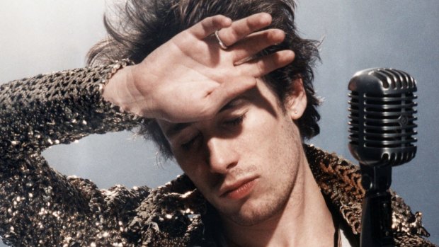 Jeff Buckley at a photo shoot for the album Grace in 1993.