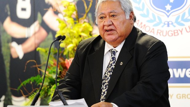 Stinging words: Samoan PM Tuilaepa Sa’ilele has come out swinging at his country's 'lazy' sevens players.