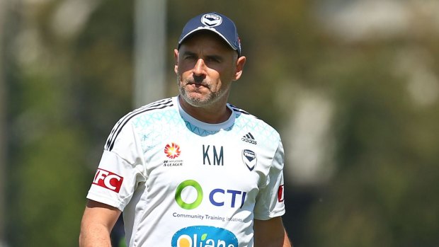 Thinking about a shootout: Melbourne Victory coach Kevin Muscat expects a lively clash with the Central Coast Mariners.