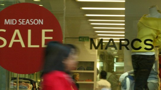 Myer has acquired two of its most popular brands, Marcs and David Lawrence, which collapsed in February.
