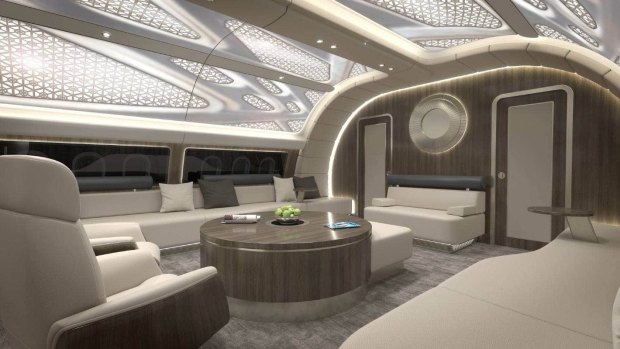 The design caters for 12 passengers, however the concept can be reconfigured to fly up to 47 people.