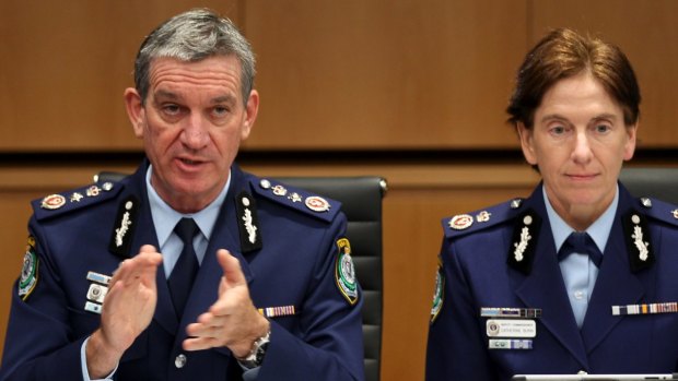 Police Commissioner Andrew Scipione and Deputy Commissioner Catherine Burn in a file picture.