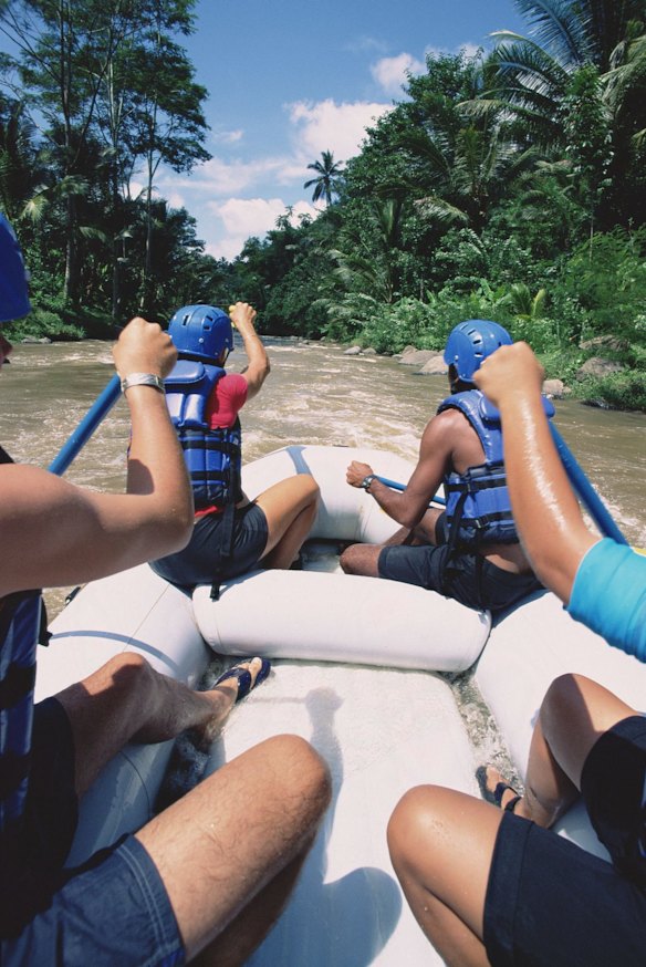 White-water rafting in Bali on the Ayung river