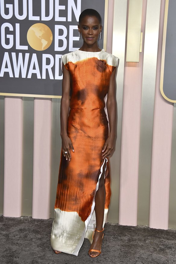 Letitia Wright wears Prada.