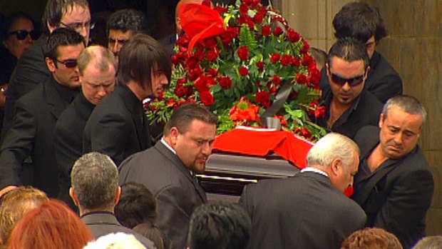 Rocco Pantaleo's funeral service in April 2010.