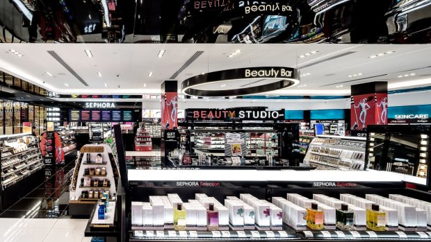 It has been said the opening of Sephora and the expansion of Mecca Maxima have put pressure on the cosmetics sales of Myer and David Jones.
