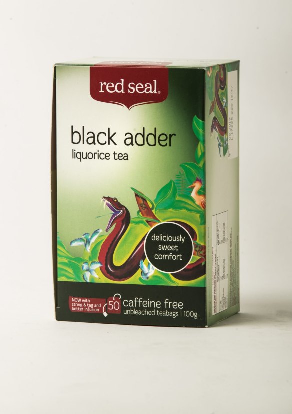 Red Seal Black Adder liquorice tea. 
