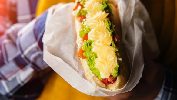 Pick up a completo: Hotdogs go all out at La Paula in Fairfield.