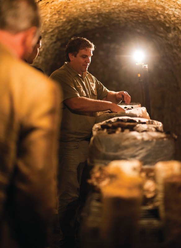 Dinner in Maxwell Wines' Lime Cave as part of Tasting Australia.