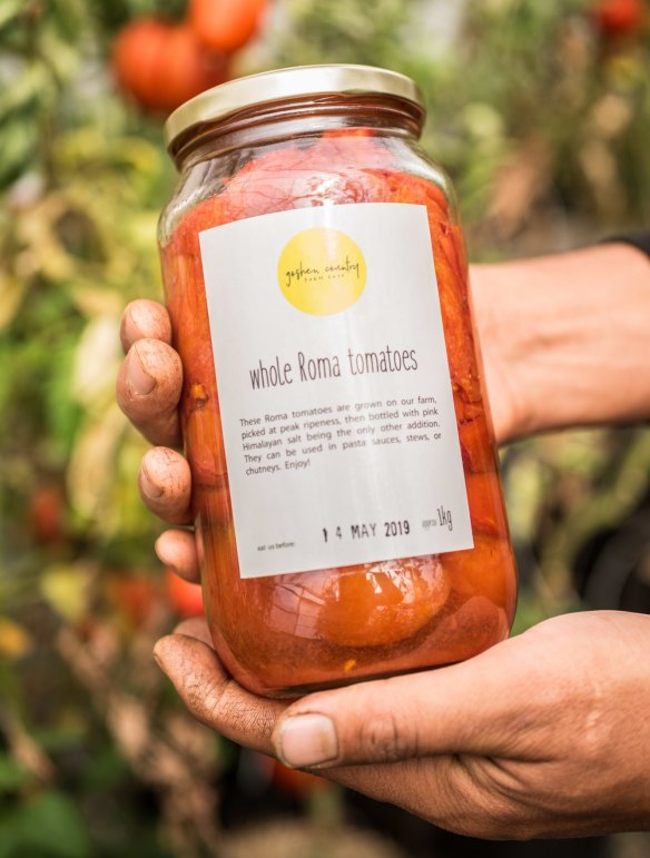 Preserved tomatoes from Goshen Country Farmgate.