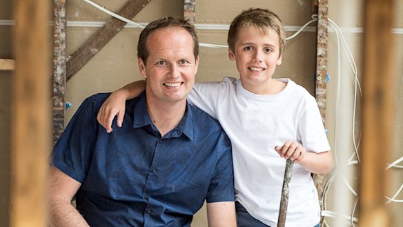 Scott Moffat, pictured with his son, was left with no home phone or broadband connection for four months.