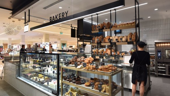 The bakery section of the new David Jones food store at Malvern Central.