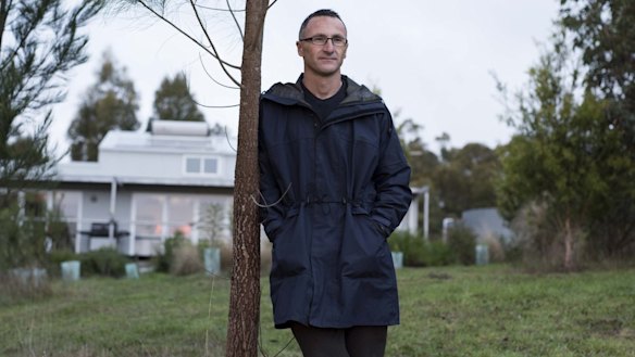Richard Di Natale, dressed more modestly on his farm last year.