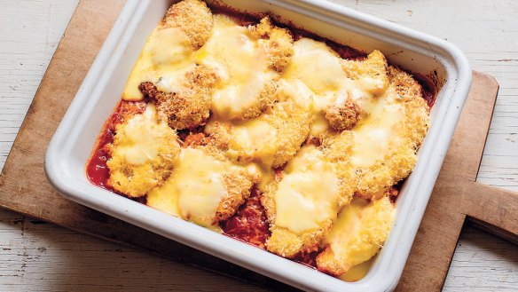 This parmigiana swaps eggplant or chicken for cauliflower.