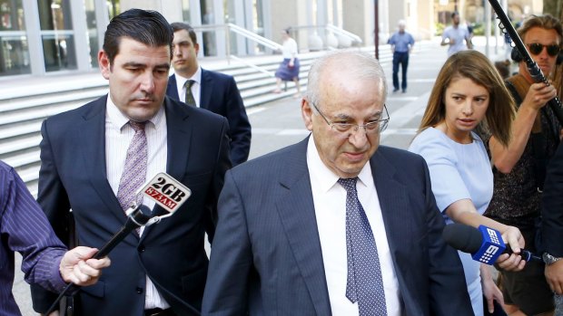 Now-jailed Eddie Obeid, shown here outside the NSW Supreme Court last December.