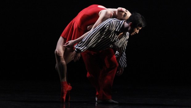  Ingrid Gow and Chengwu Guo perform The Upper Room in the Australian Ballet's 20:21 triple bill.