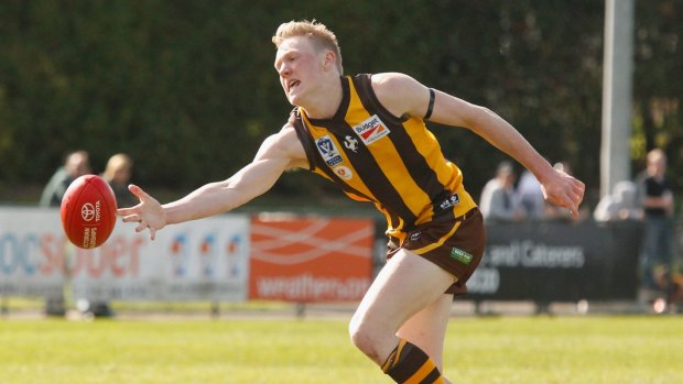 Within reach: James Sicily performances for Box Hill Hawks in the VFL prove he's ready to soar.