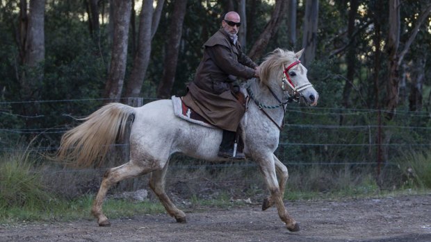 Mr Elomar broke into frenzied runs up and down the length of his property and appeared transfixed on Tuesday.