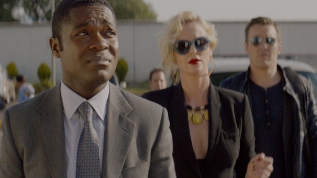 David Oyelowo, Charlize Theron and Joel Edgerton in Gringo.