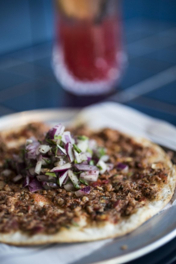 Lahmacun at Anason in Barangaroo.