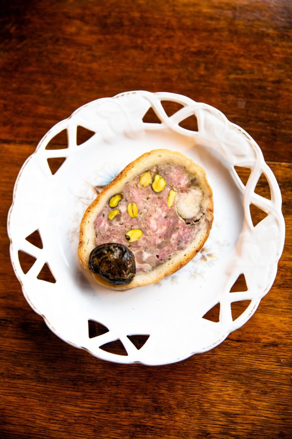 Duck pate at Porcine in Paddington. 