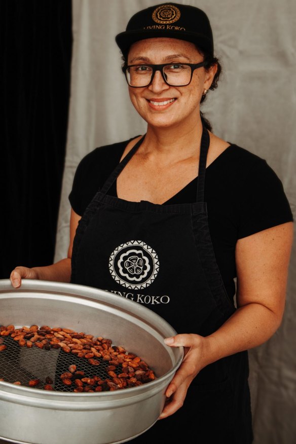 Living Koko's Phoebe Preuss works directly with many farmers in Pacific Island nations to source products for her chocolate.
