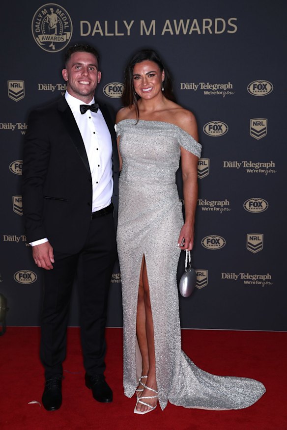 Adam Elliott of the Raiders and Millie Boyle of the Knights.