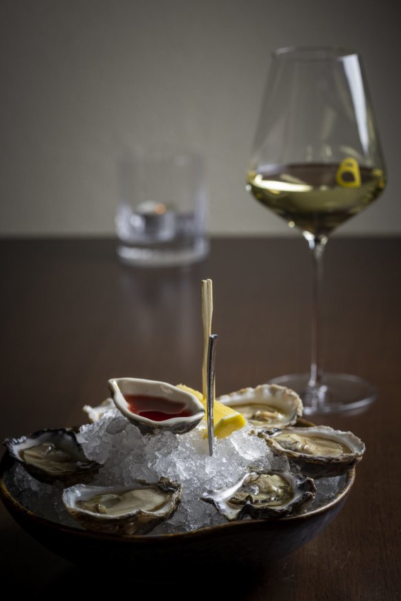 Oysters go especially well with chablis.