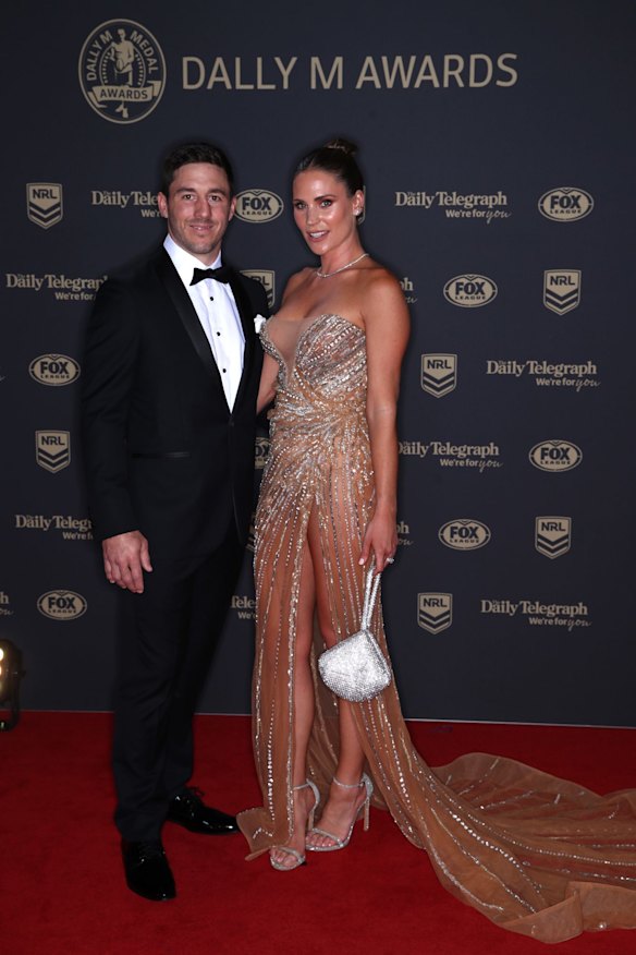 Ben Hunt of the Dragons and his wife Bridget Hunt.
