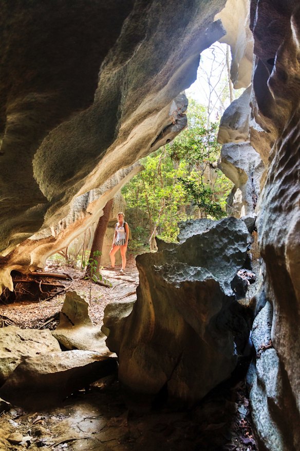 The unique limestone landscape at the Tsingy de Bemaraha.