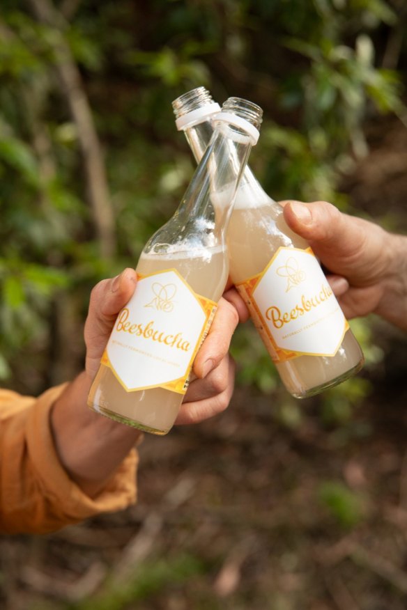 Beesbucha is made with Sydney honey, organic banana and water. 