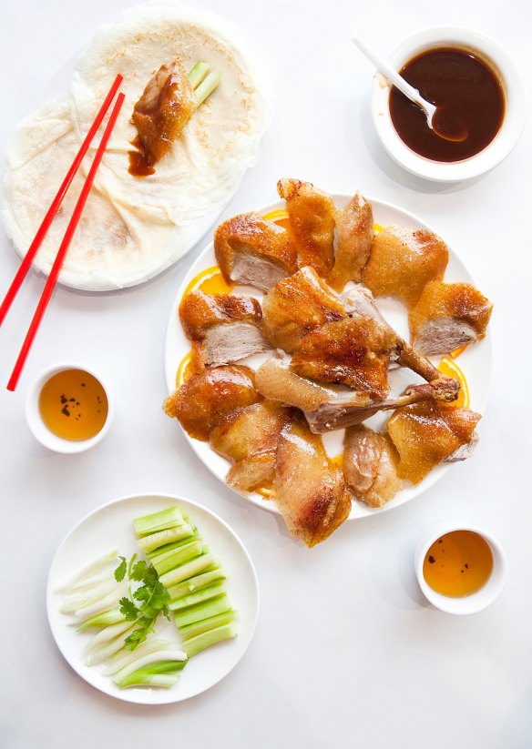No trip to Beijing is complete without Peking duck pancakes.