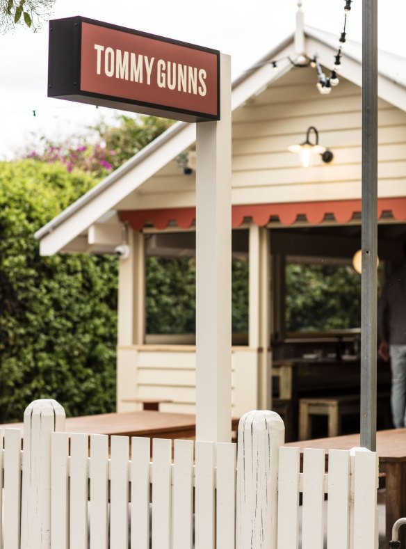 Tommy Gunns is housed in a cute weatherboard cottage.