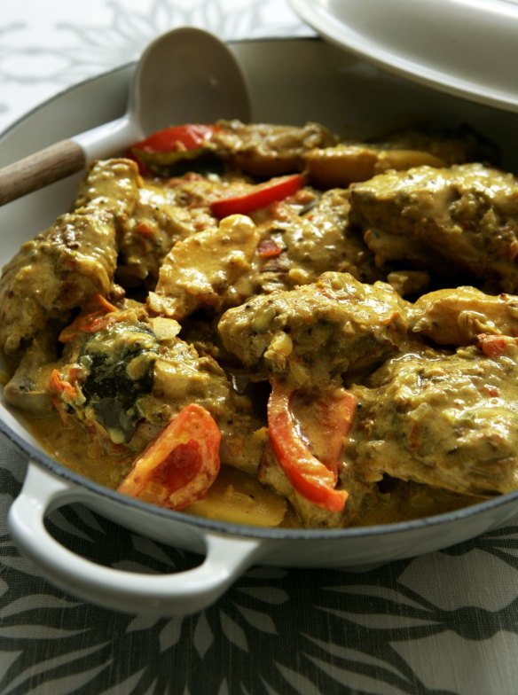 Bill Granger's Nonya-style chicken curry.