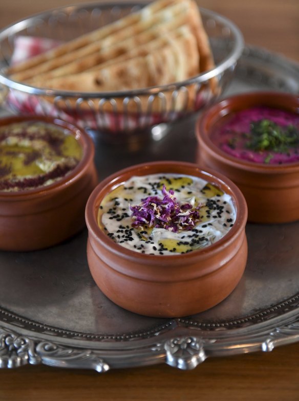 Damami dip, invented by Allahyari's father. 