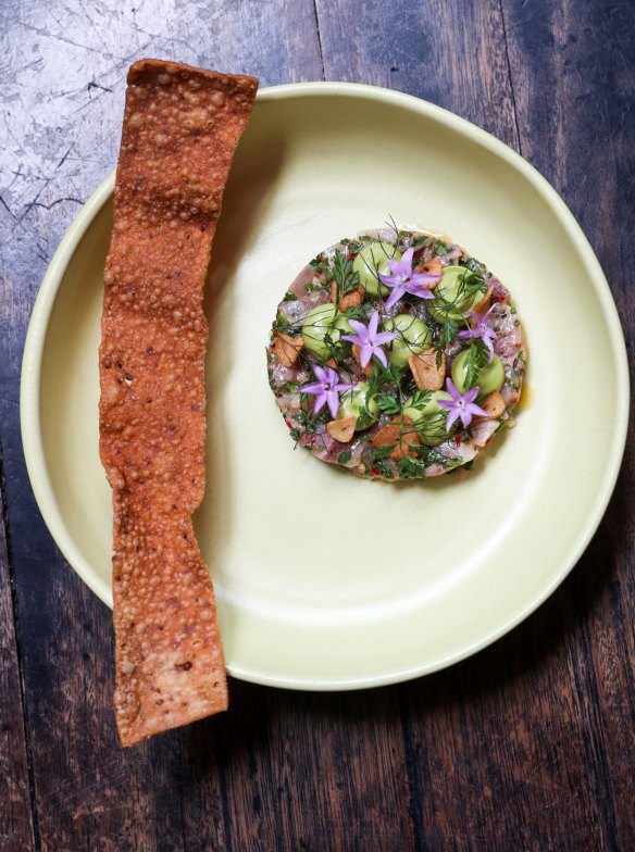 Kingfish ceviche at Nomad in Sydney.