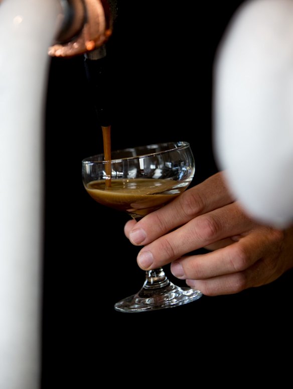 Nitro-charged Onyx espresso martini on tap at Terrigal Hotel.