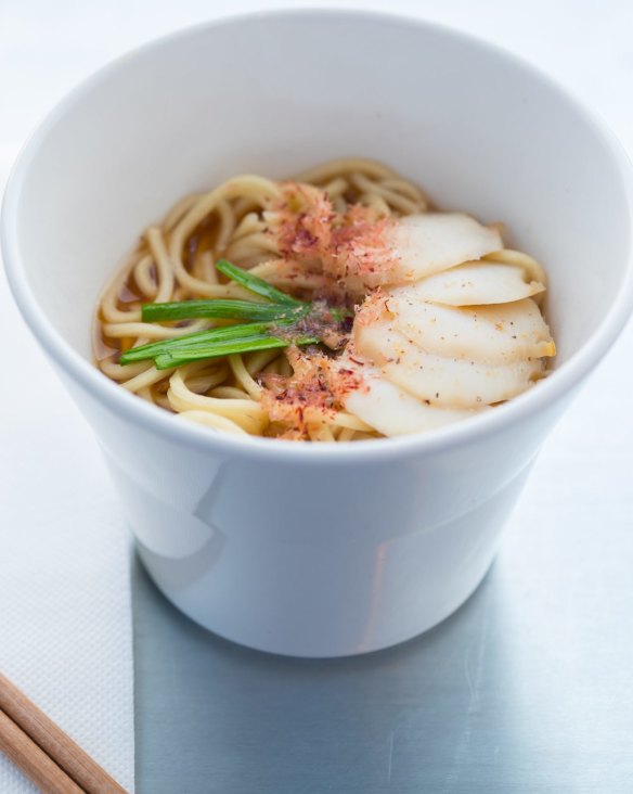 Cup o' noodles with abalone.