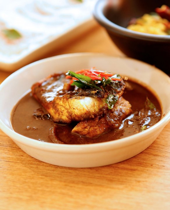 Barramundi with tamarind and pepper.