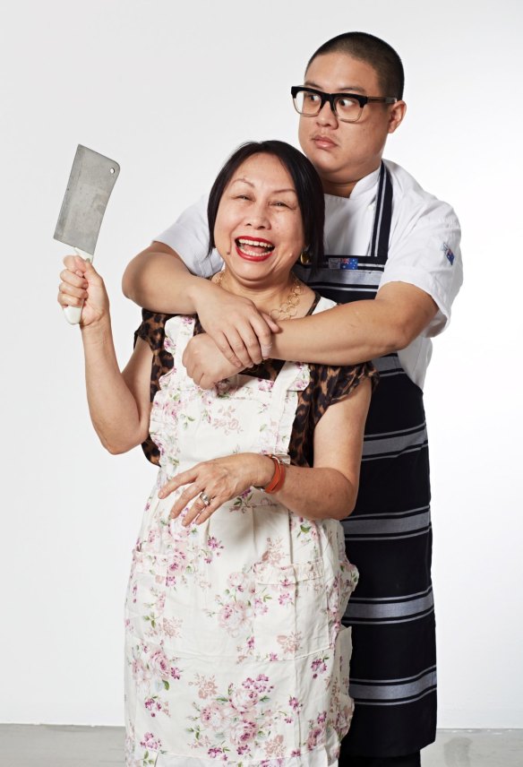 Dan Hong and his mother Angie Hong.