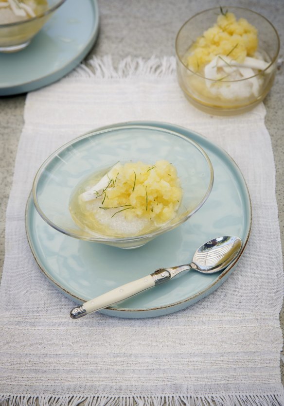 This refreshing summer dessert combines the flavours of coconut, pineapple and lime.