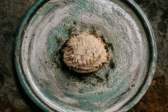 Go-to dish: Abalone with smoked eel.
