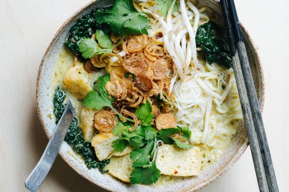 Hetty McKinnon's vegan laksa.