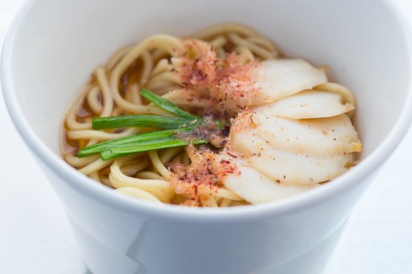 Cup o' noodles with abalone.