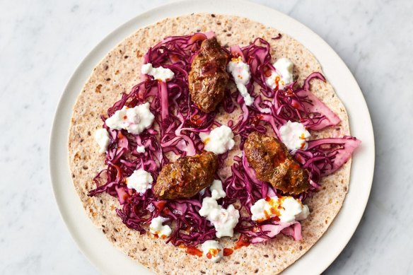 Lamb kofta flatbreads.