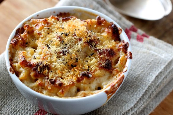 Golden and crunchy: Jill Dupleix's mac and cheese recipe.