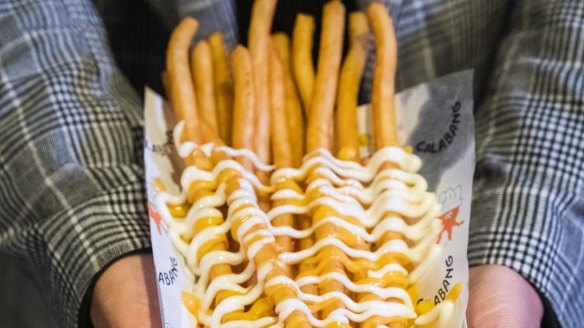 The long fries are indeed, very long. 