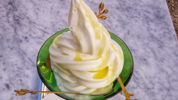 Fior di latte soft serve at Di Stasio Carlton.