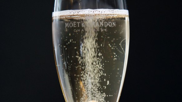Champagne acts as a natural palate cleanser.