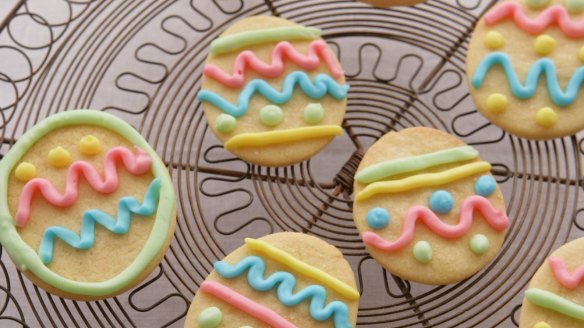 Easter egg bikkies.